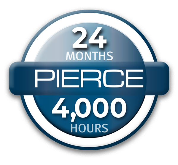 Pierce 24 Months 4,000 Hours Warranty